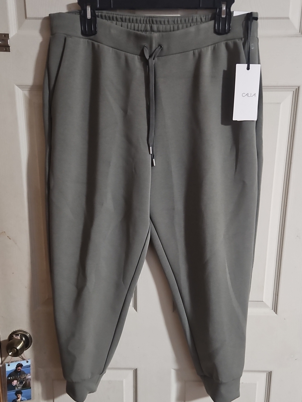 CALIA Women's Soft Scuba Jogger: MUTED GREEN: NEW WITH TAGS: SIZE XXL